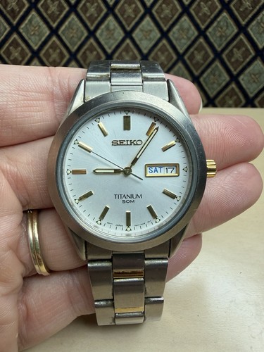 Vintage seiko titanium 50m - vintage,